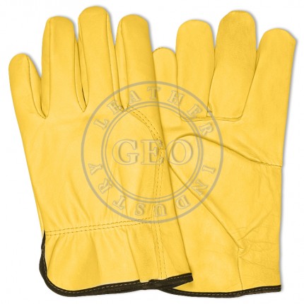 Leather Safety Work Driver Gloves